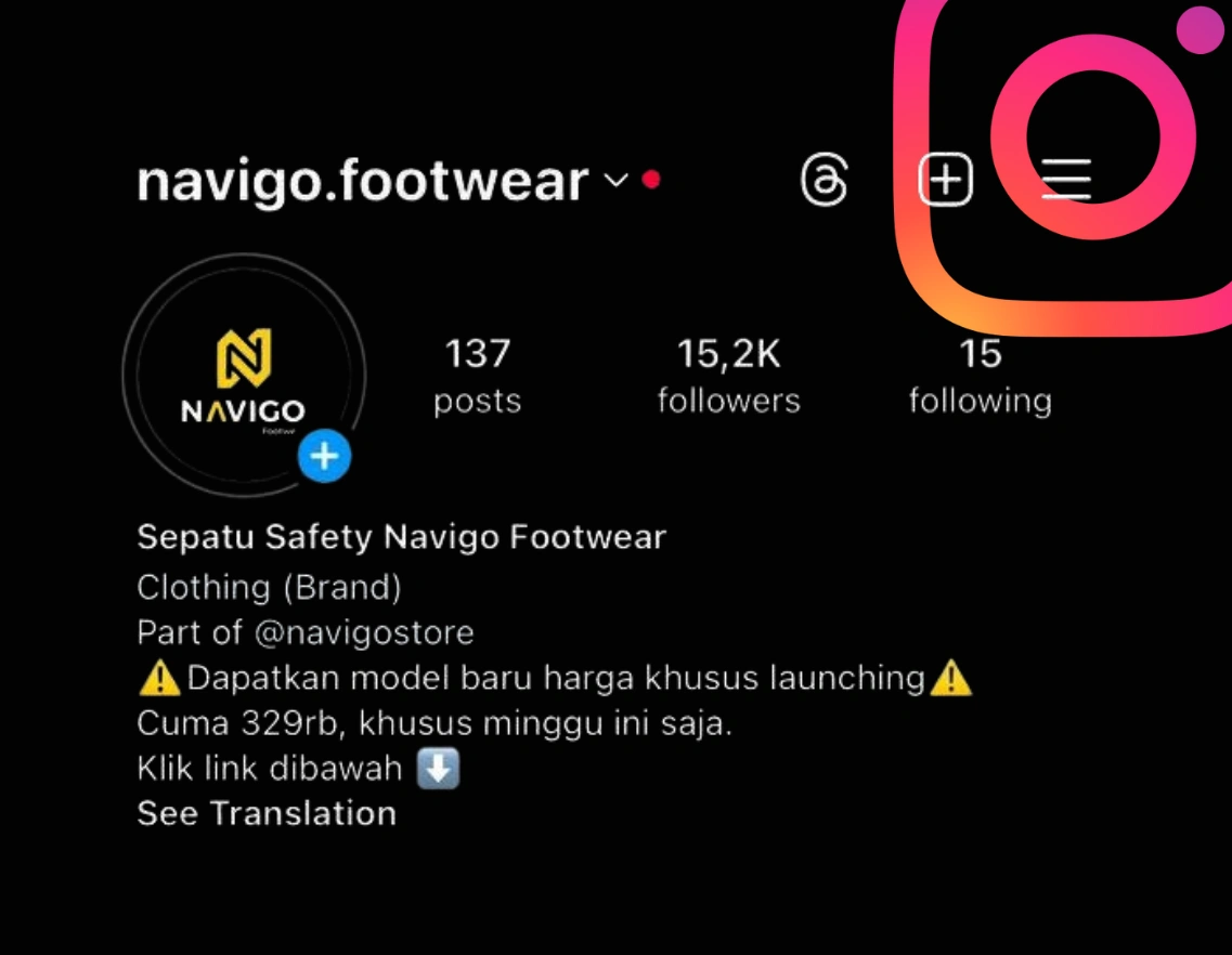 ig navigofootwear sepatu safety shoes original terbaik
