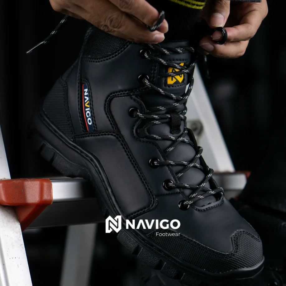 sepatu safety shoes pria wanita terbaik original sni astm navigo footwear