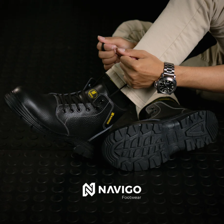 sepatu safety shoes pria terbaik original navigo footwear