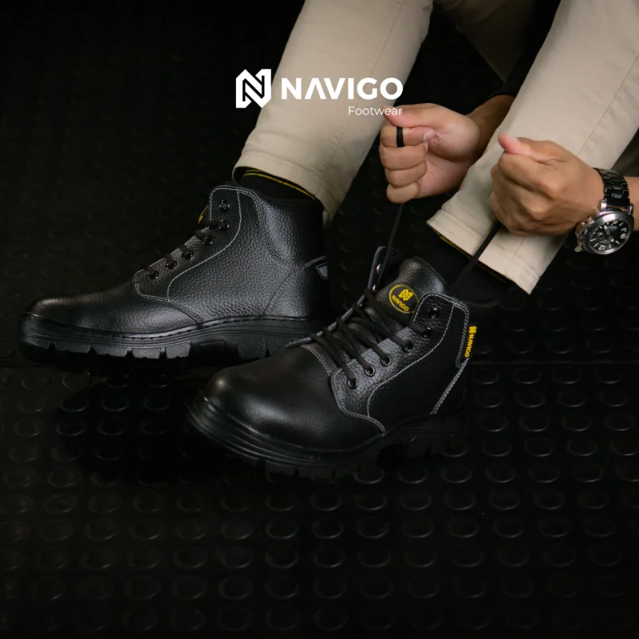sepatu safety shoes pria wanita terbaik original sni astm navigo footwear