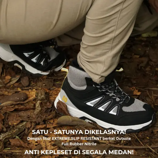 sepatu hiking mendaki kegiatan outdoor navigo footwear safety shoes