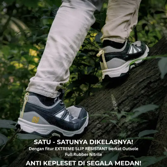 sepatu hiking mendaki kegiatan outdoor navigo footwear safety shoes