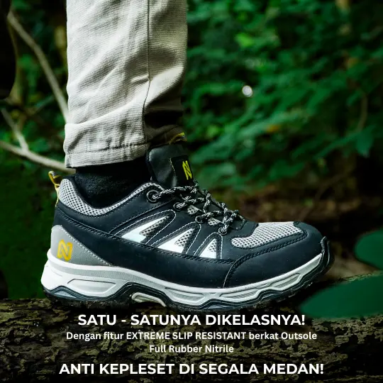 sepatu hiking mendaki kegiatan outdoor navigo footwear safety shoes