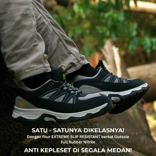 sepatu hiking mendaki kegiatan outdoor navigo footwear safety shoes