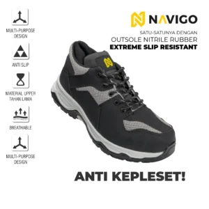 sepatu hiking mendaki kegiatan outdoor navigo footwear safety shoes anti dehidrasi