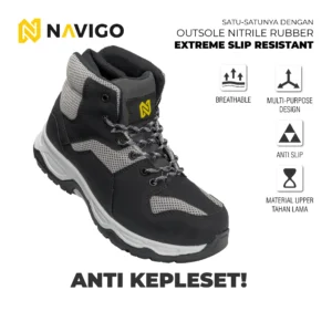 sepatu hiking mendaki kegiatan outdoor navigo footwear safety shoes anti dehidrasi